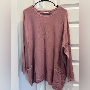 Tea n Rose Pink Long Sleeve Top